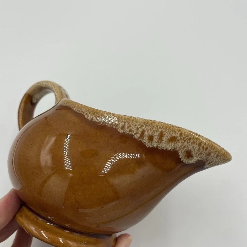 VTG McCOY USA Brown Speckled Drip‎ Glaze 3.5